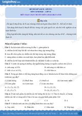 Đề thi giữa kì 2 Sinh 10 Kết nối tri thức - Đề số 2